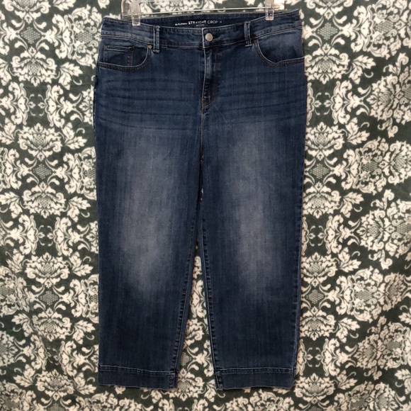 Chico's Platinum Straight Crop Blue Jeans Size 2 - Picture 11 of 13